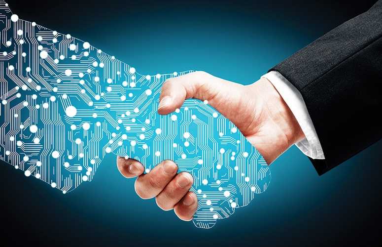AI integration in business operations showing automation, efficiency improvements, and modern workplace transformation